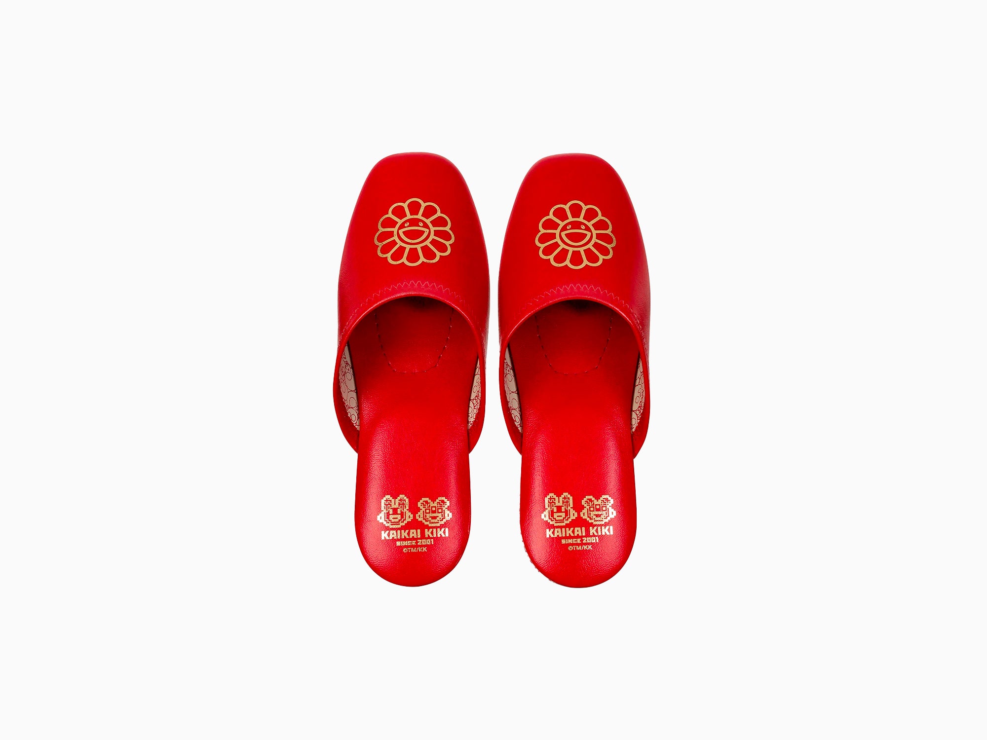 Takashi Murakami - Chaussons en vinyle à fleurs