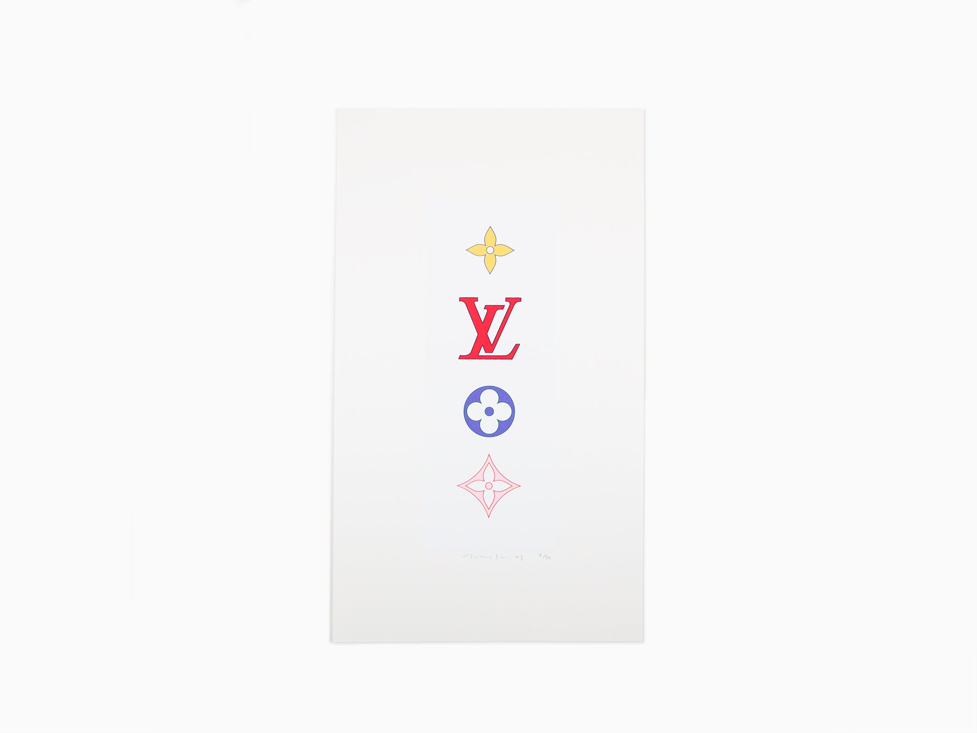 Takashi Murakami - SUPERFLAT Colorful Monogram (White)