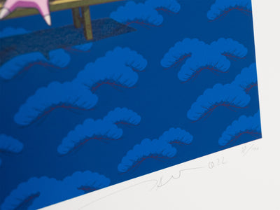 Takashi Murakami - Snow, Moon and Flower : Kaikai and Kiki Viewing the Moon