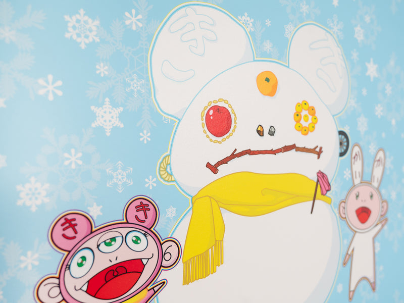Takashi Murakami - Snow, Moon and Flower : Snowman with Kaikai and Kiki