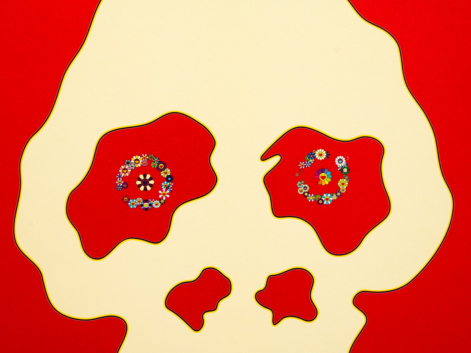 Takashi Murakami - Time Bokan - Missing in the Eyes - Red
