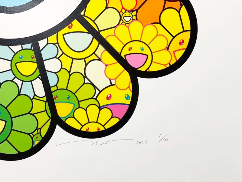Takashi Murakami - Multicolor Superflat Flowers