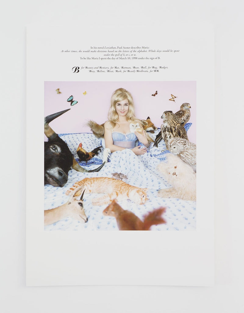 Sophie Calle - "Des journées entières sous le signe du B, du C, du W" ANG