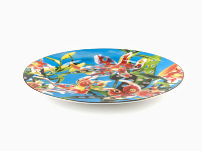 Seletti wears Toiletpaper - Assiette porcelaine dorée - Flowers