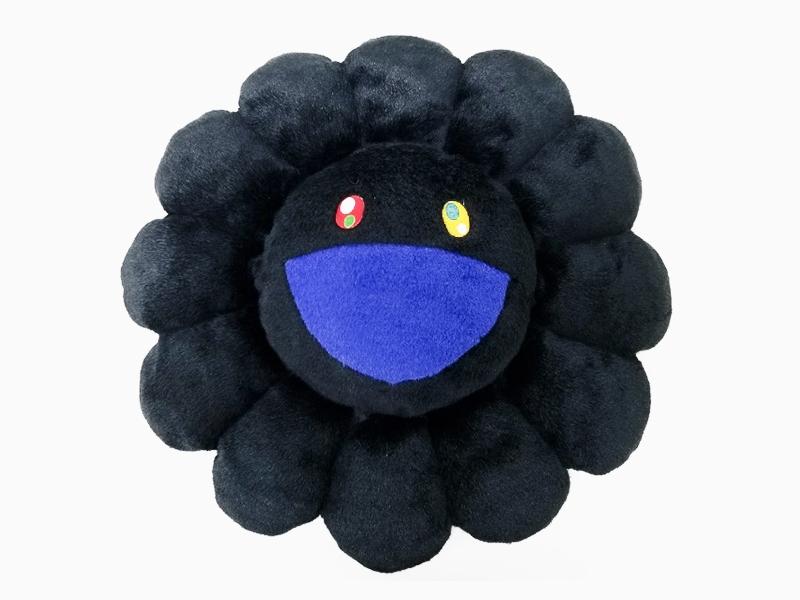 Takashi Murakami - Flower cushion - 60 cm - Black