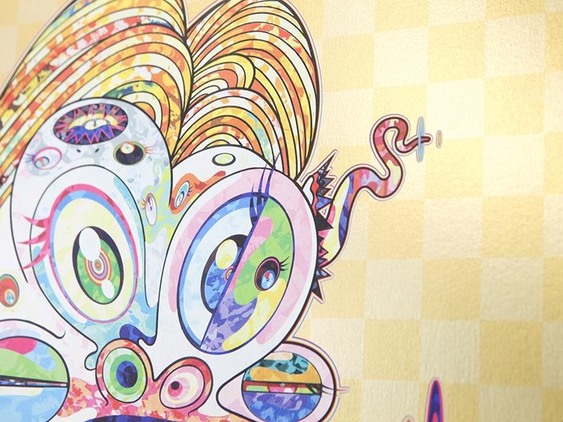 Takashi Murakami - Homage to Francis Bacon - fond doré (panneau gauche femme)