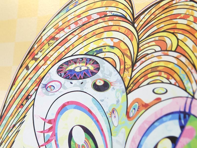 Takashi Murakami - Homage to Francis Bacon - fond doré (panneau gauche femme)