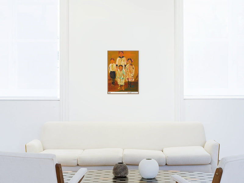 Claire Tabouret - The Siblings (orange), 2020 (standard poster)