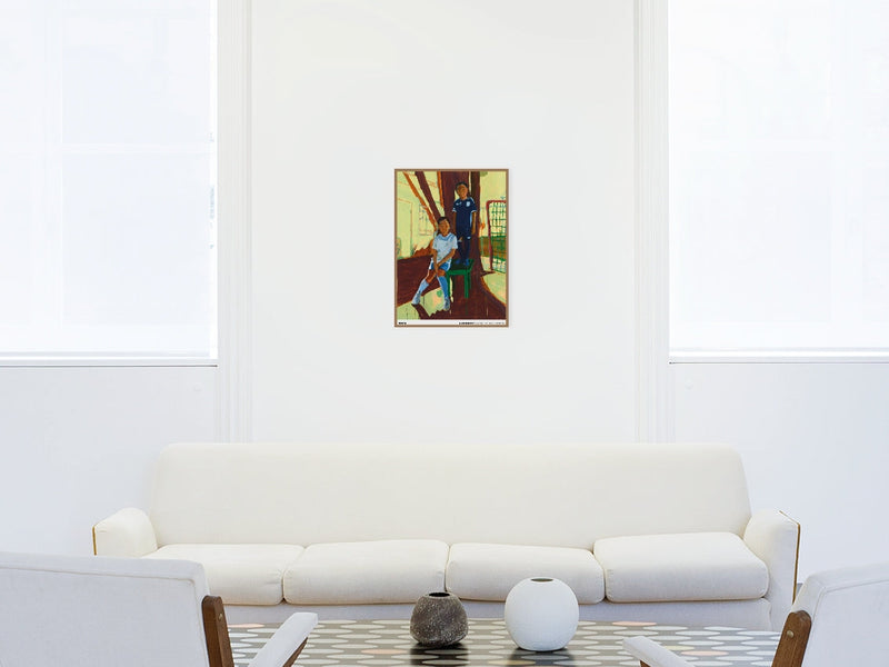 Claire Tabouret - Tegyu & Terrin in the garden, 2020 (standard poster)