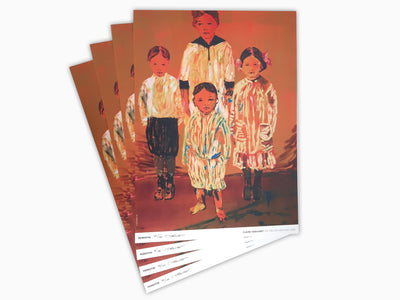 Claire Tabouret - The Siblings (orange) ( signed )