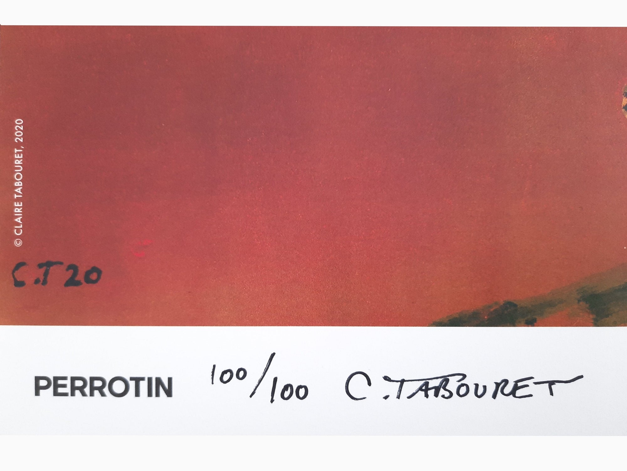 Claire Tabouret - The Siblings (orange) ( signed )