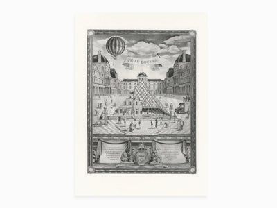 JR - JR au Louvre, 2016 (gravure / chalcographie)