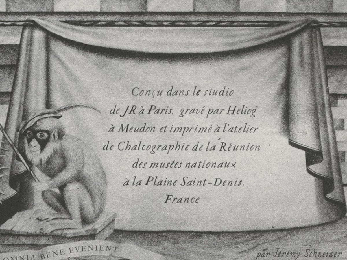 JR - JR au Louvre, 2016 (gravure / chalcographie)