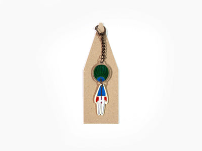 Izumi Kato - Girl keychain porte clef (vert & creme, ed. 300)