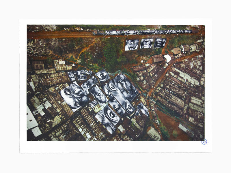 JR - 28 Millimètres, Women are Heroes, Action in Kibera Slum, general view Nairobi, Kenya, 2009