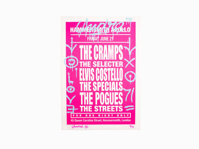 André - Dream Concert (The Cramps) Pink (enhanced by hand)