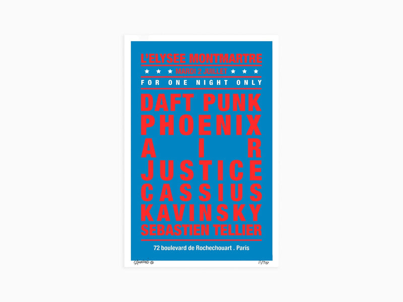 André - Dream Concert "Daft Punk, L'Elysée Montmartre" - Blue/Red