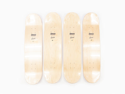 André - Skateboards - 4 Skate Deck set "La vie en rose"