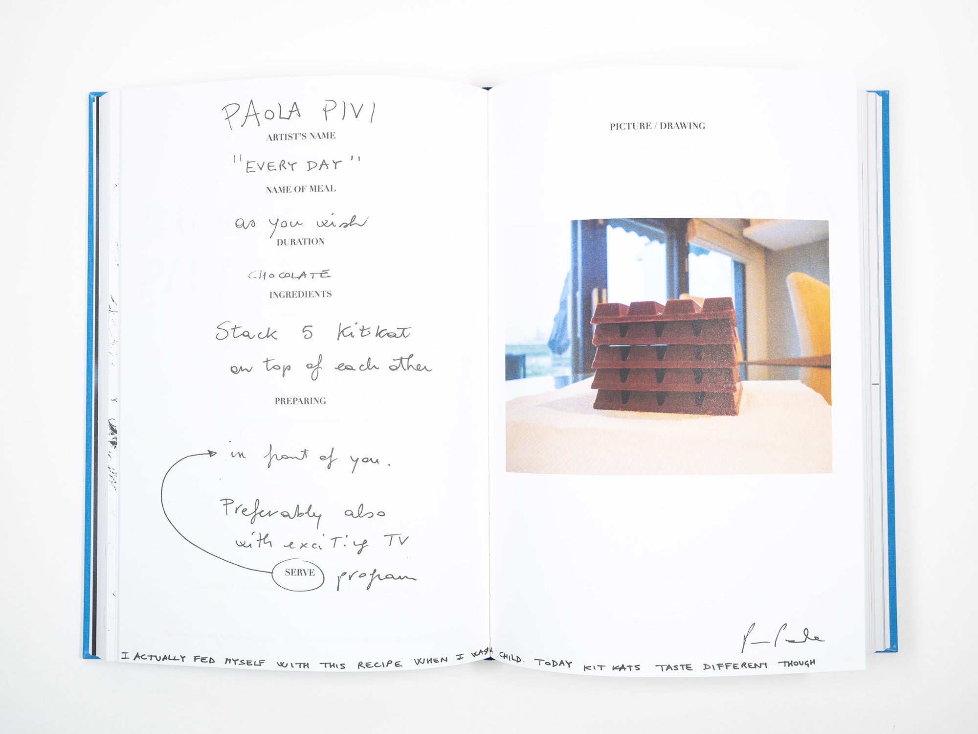 Artists' recipes - Contemporary artists and their favorite recipes