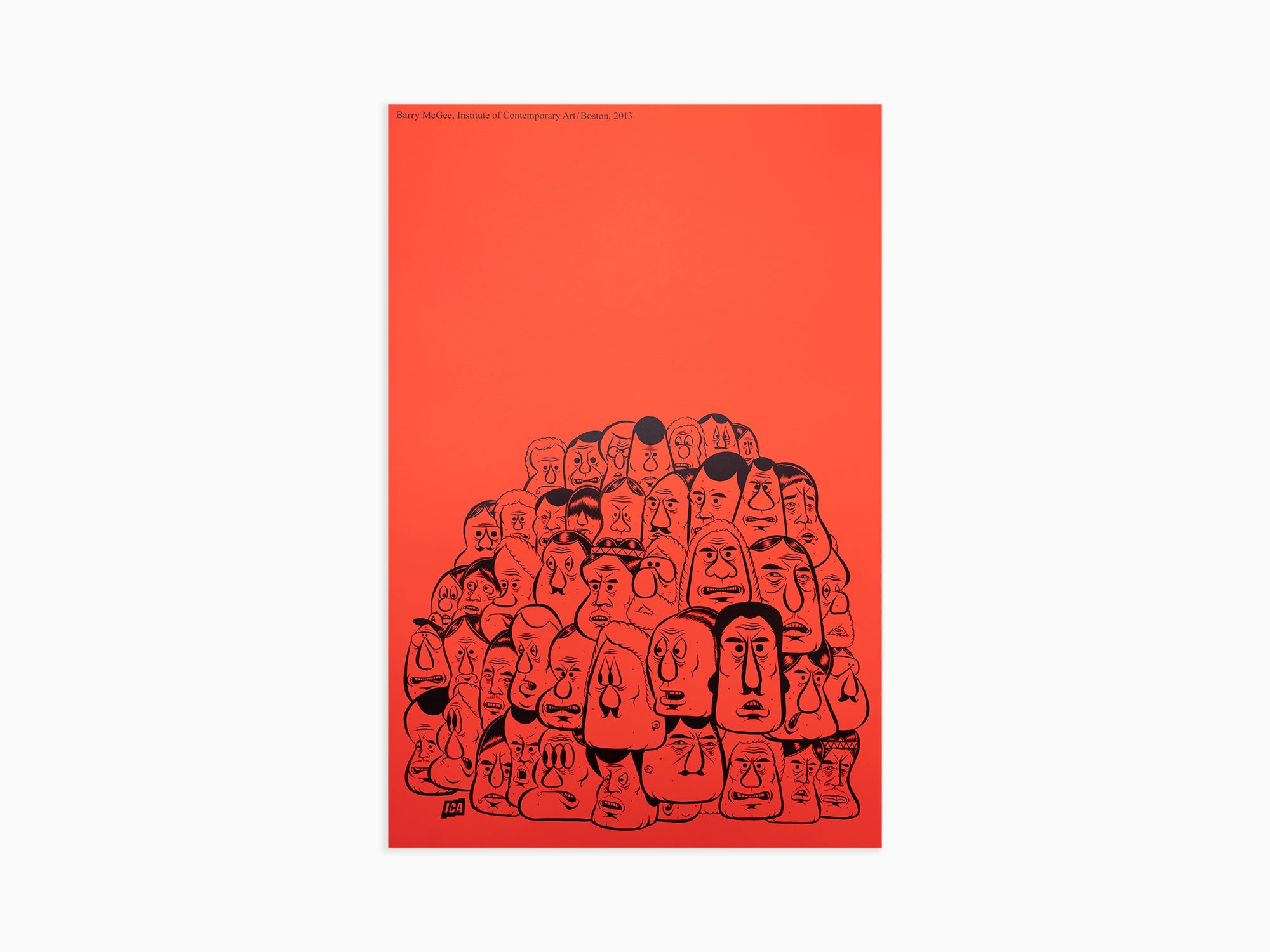 Barry McGee - ICA Boston Exhibition Poster, 2013