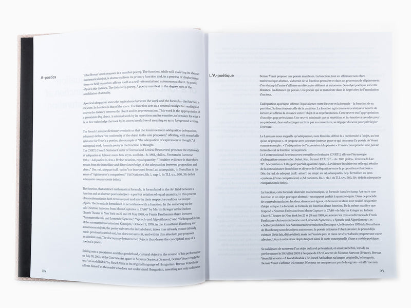 Bernar Venet - Poétique? Poétic?