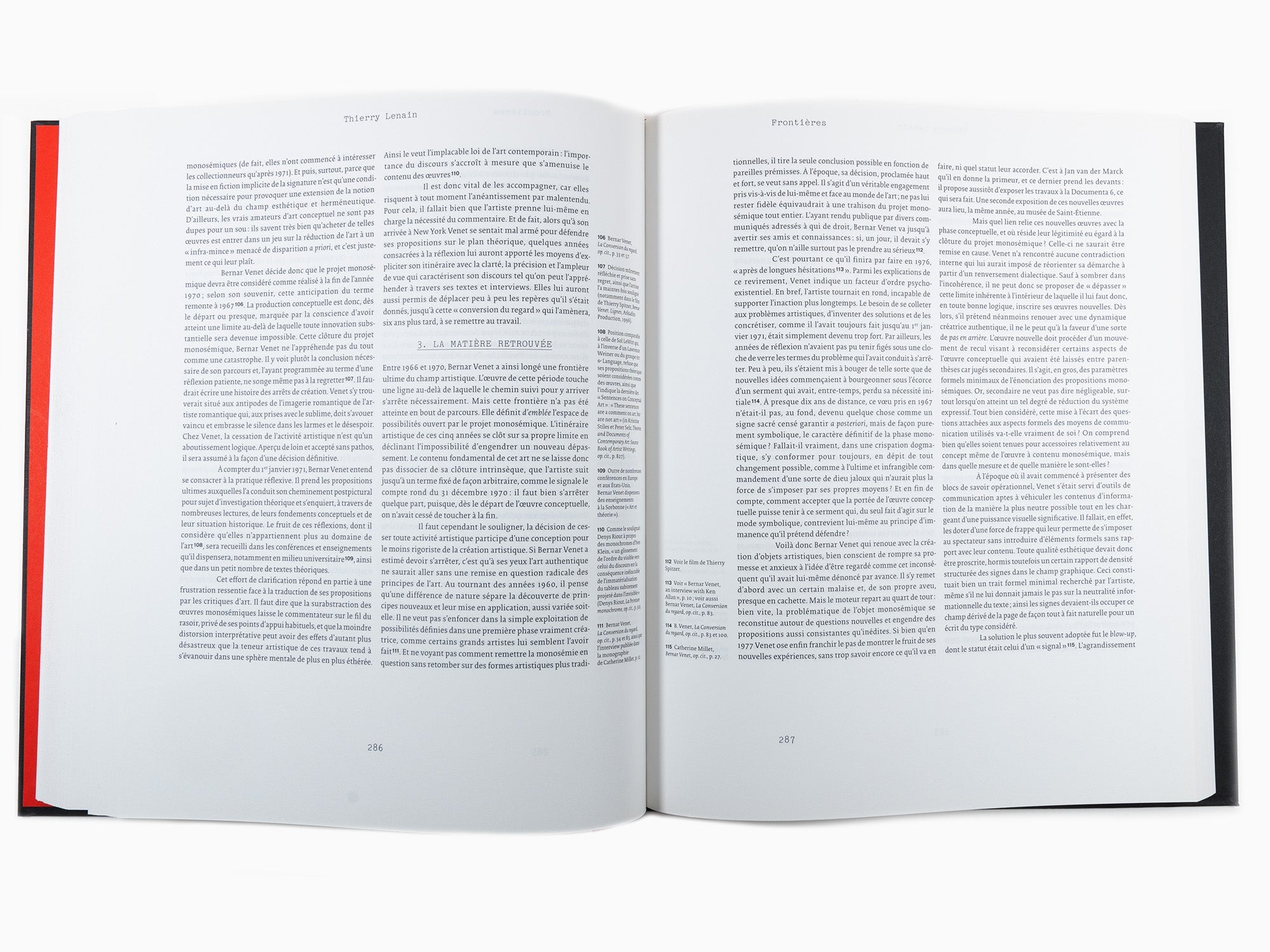 Bernar Venet - Sur Bernar Venet, une anthologie