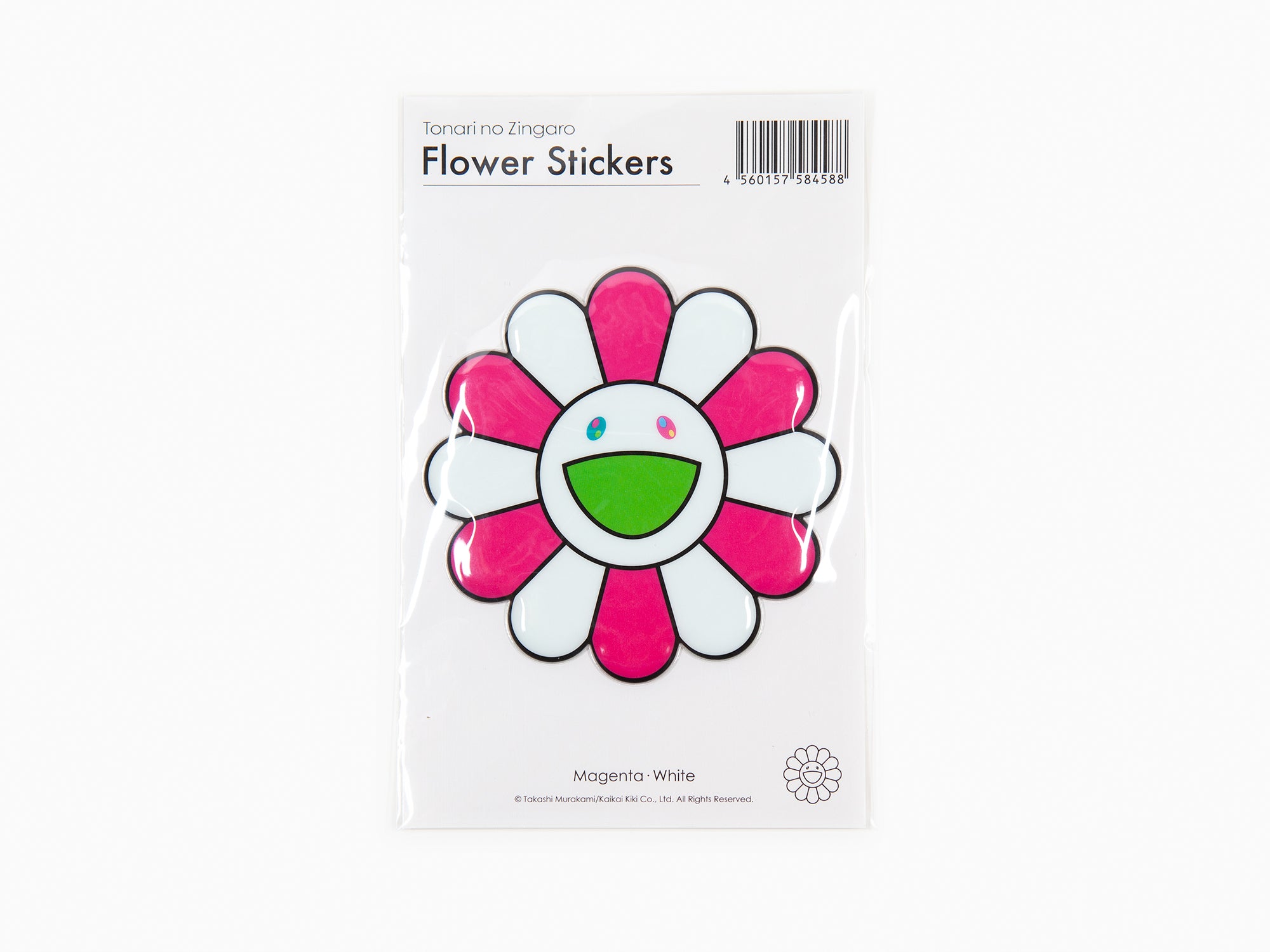 Takashi Murakami - Bubblingly Sticker - Magenta white