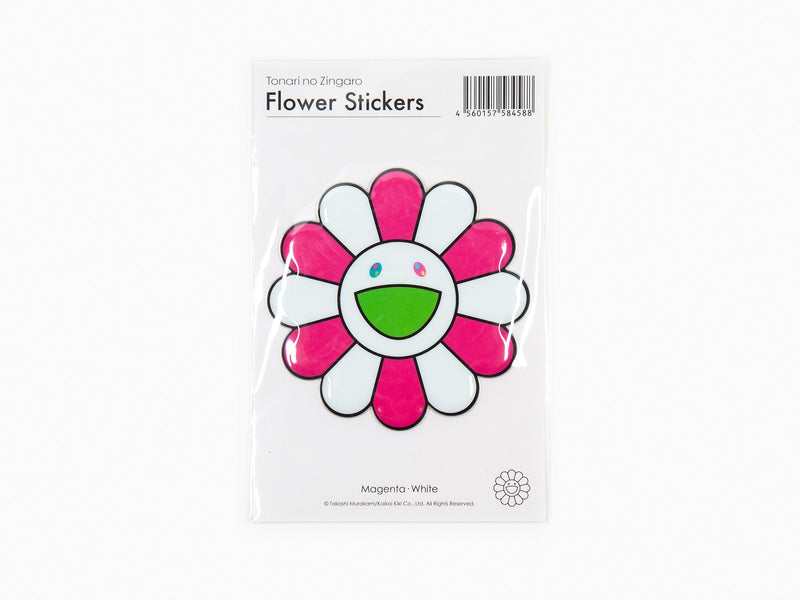 Takashi Murakami - Bubblingly Sticker - Magenta white