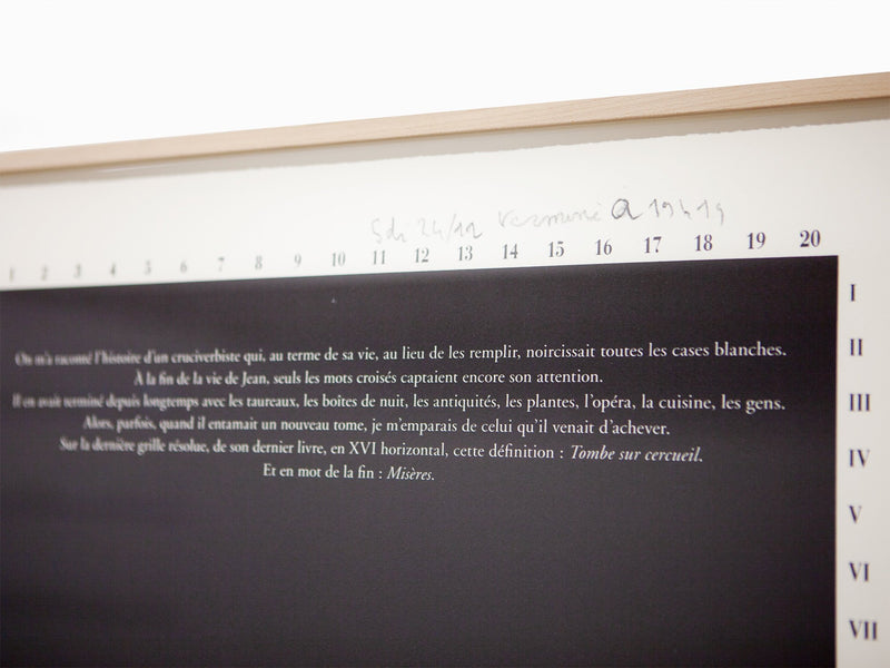 Sophie Calle - Cruciverbiste