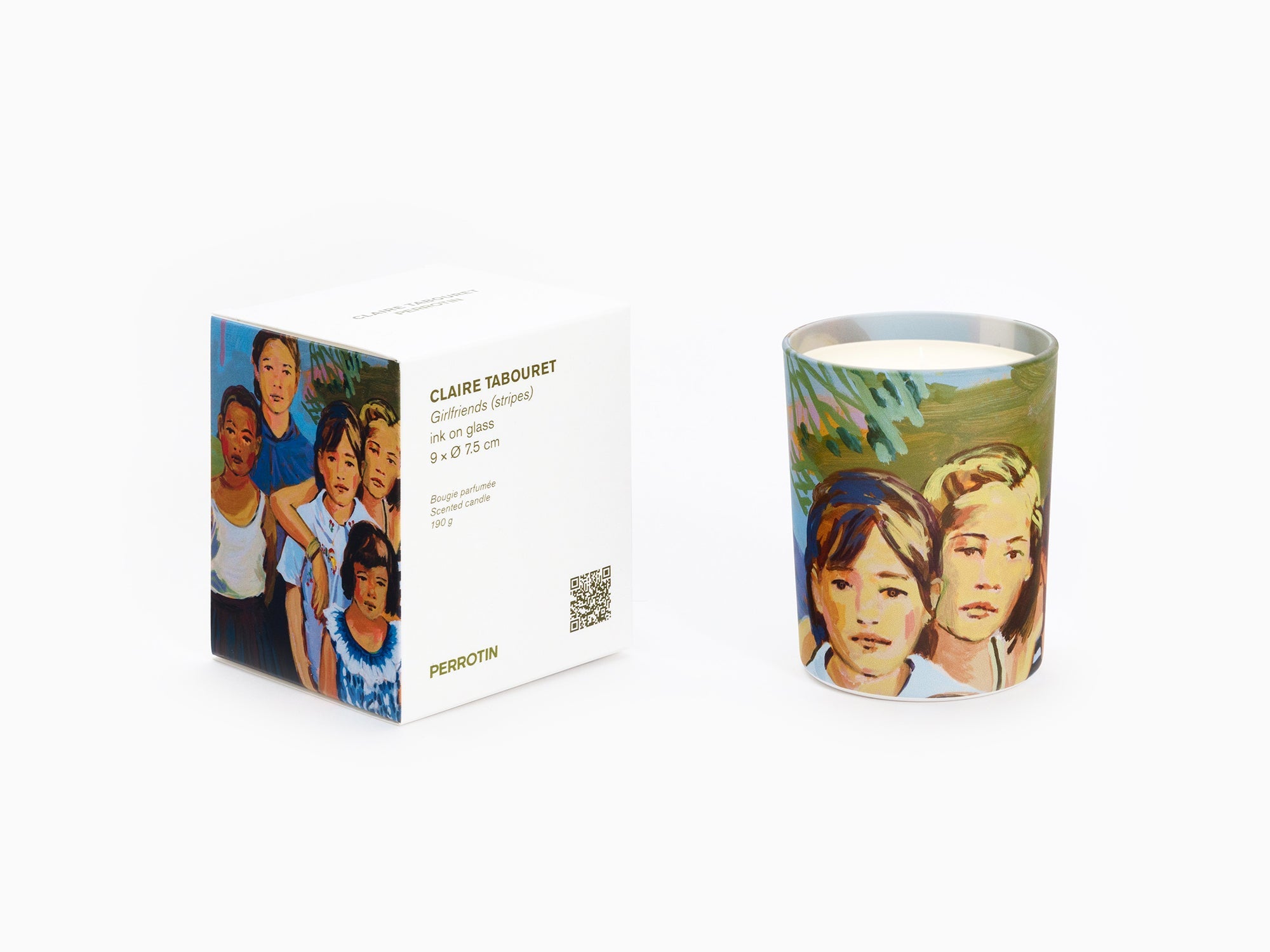 Perrotin x Claire Tabouret - Girlfriends (stripes) Candle