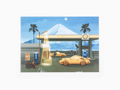 Daniel Arsham - Postcard "Pitstop Shell, 2023