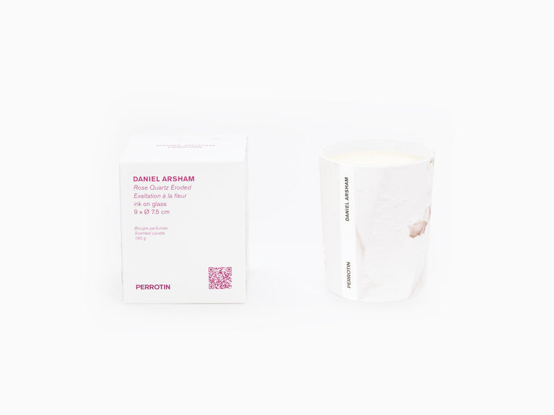 Perrotin x Daniel Arsham - Rose Quartz Eroded Exaltation à la fleur Candle