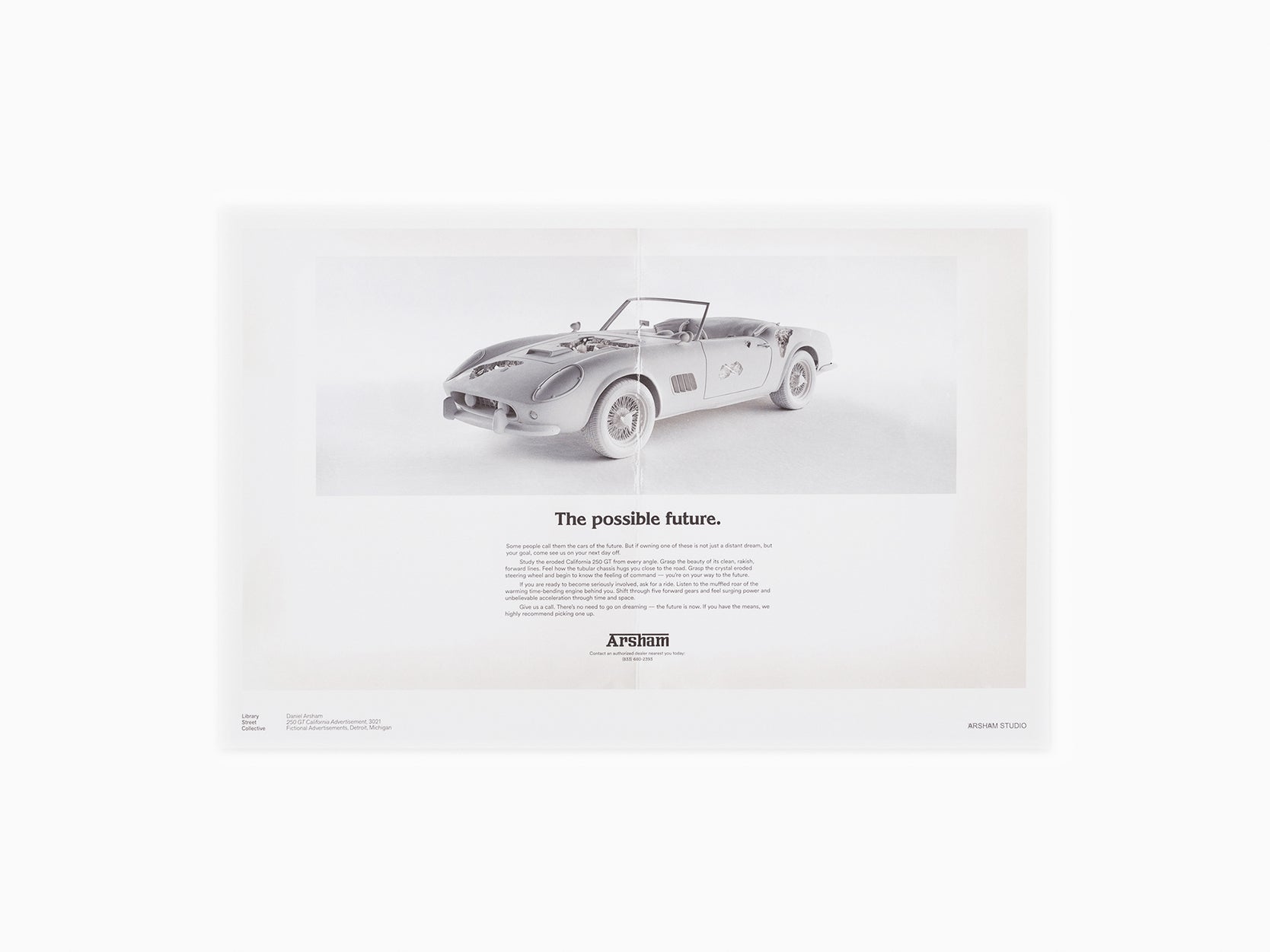 Daniel Arsham - Fictional Advertisement Poster - 250 GT California (Individual)