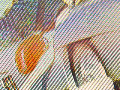 Alain Jacquet - L'enlèvement d'Europe (sans trame point), 1965