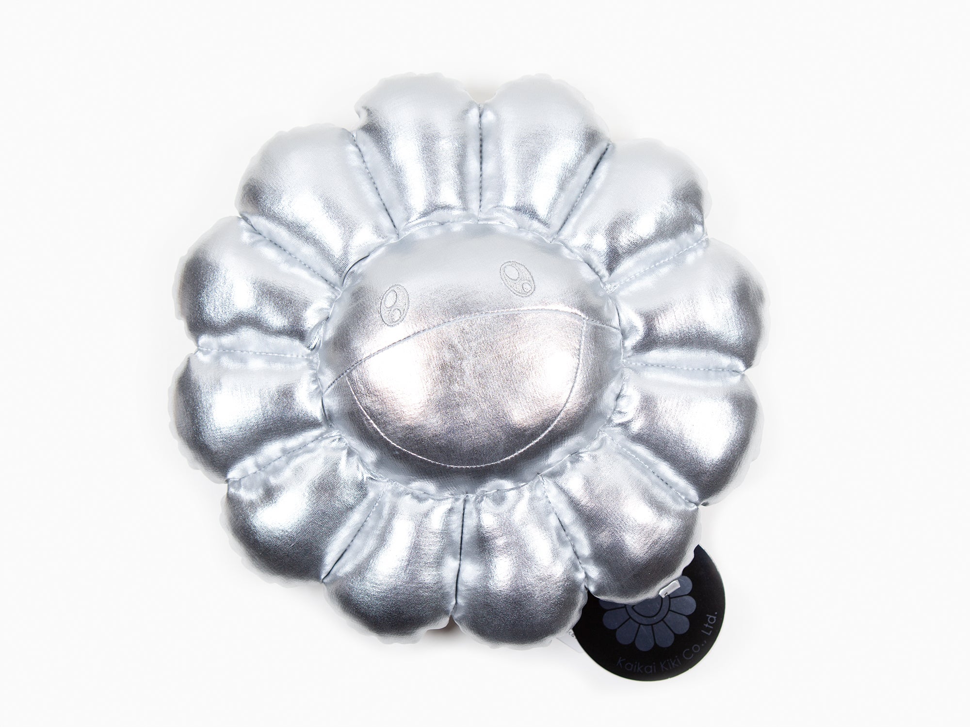 Takashi Murakami - Flower Cushion - 30 cm - Silver