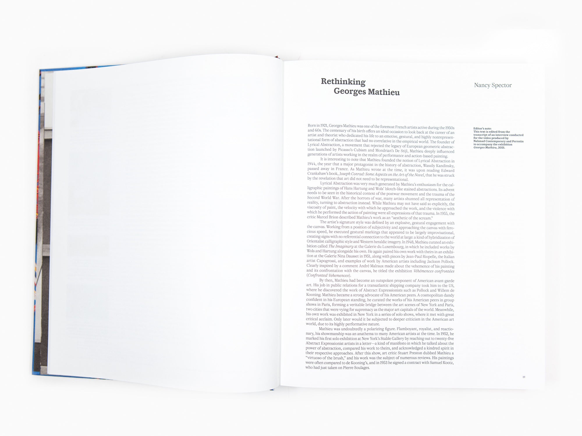 Georges Mathieu - Perrotin monograph