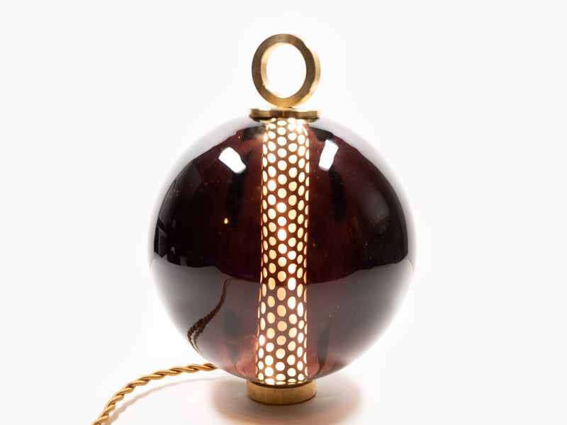 Jean-Michel Othoniel - Lampe perle Alessandrita Améthyste 15cm (22EN124)