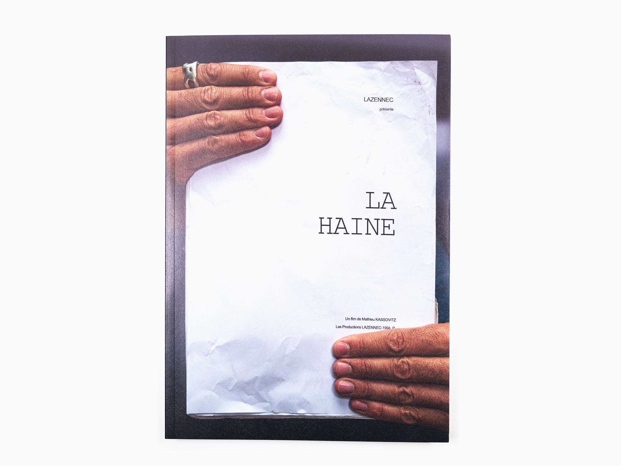 JR / Mathieu Kassovitz - La Haine, fac-similé du scénario