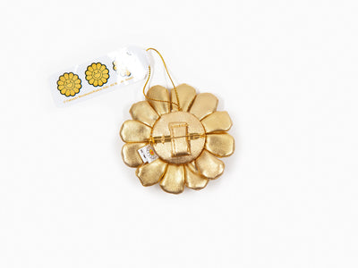 Takashi Murakami - Flower Plush Key Chain - Gold