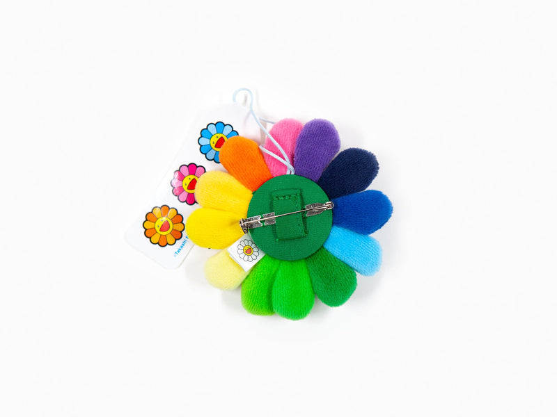 Takashi Murakami - Flower Plush Key Chain - rainbow & black