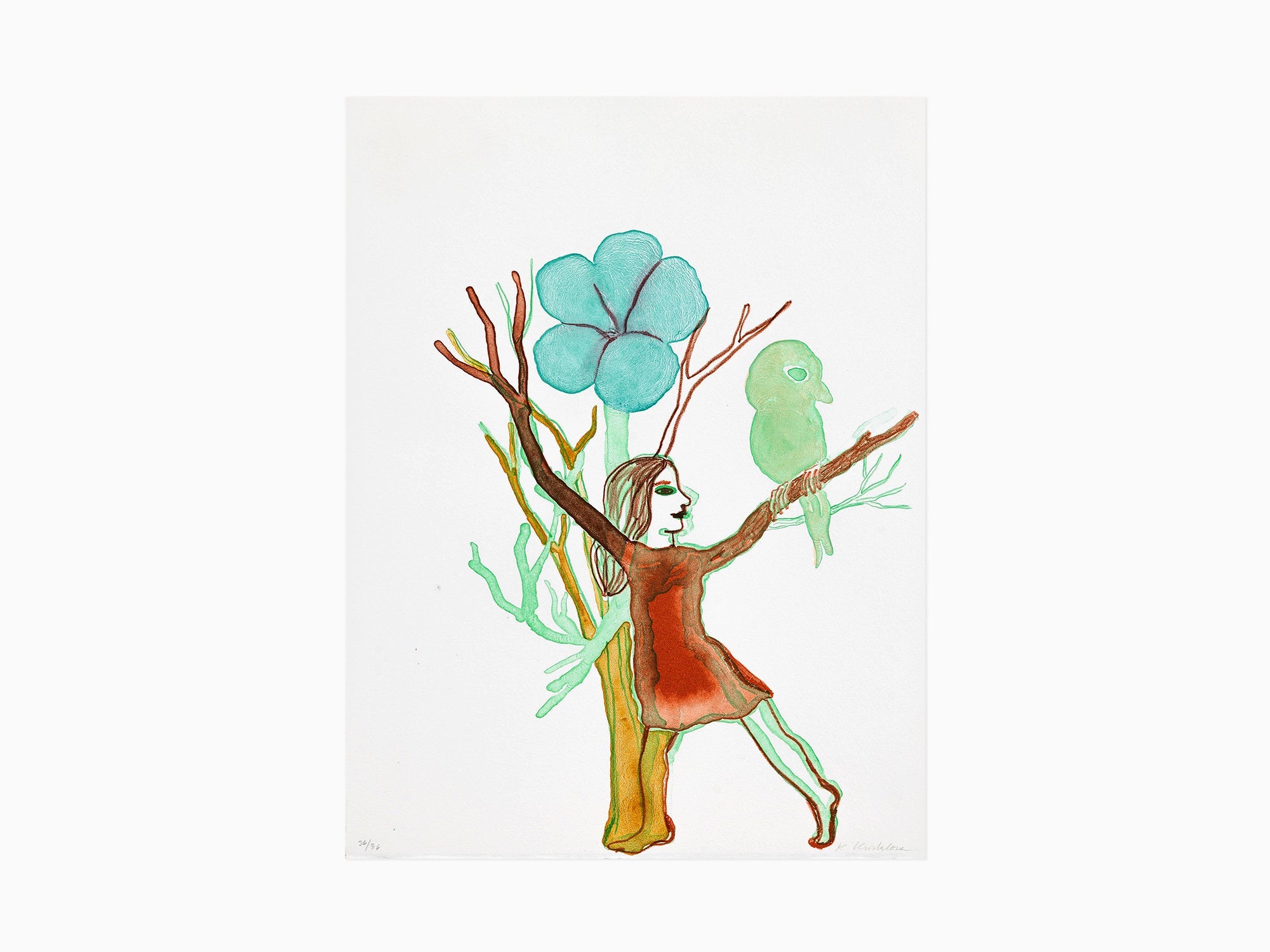 Klara Kristalova - Transformer with green bird