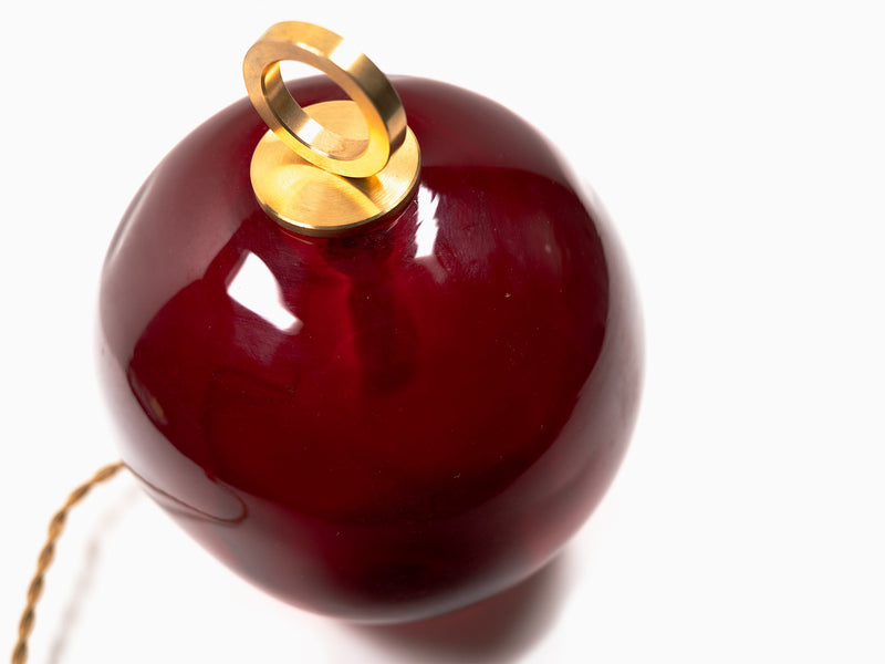 Jean-Michel Othoniel - Lampe perle Ambre Rouge 15cm (22EN108)