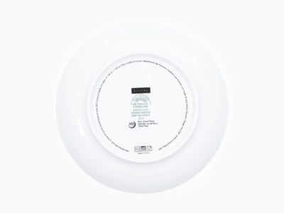 Jean-Michel Othoniel - Assiette mignardise « Rose du Louvre » noire en porcelaine