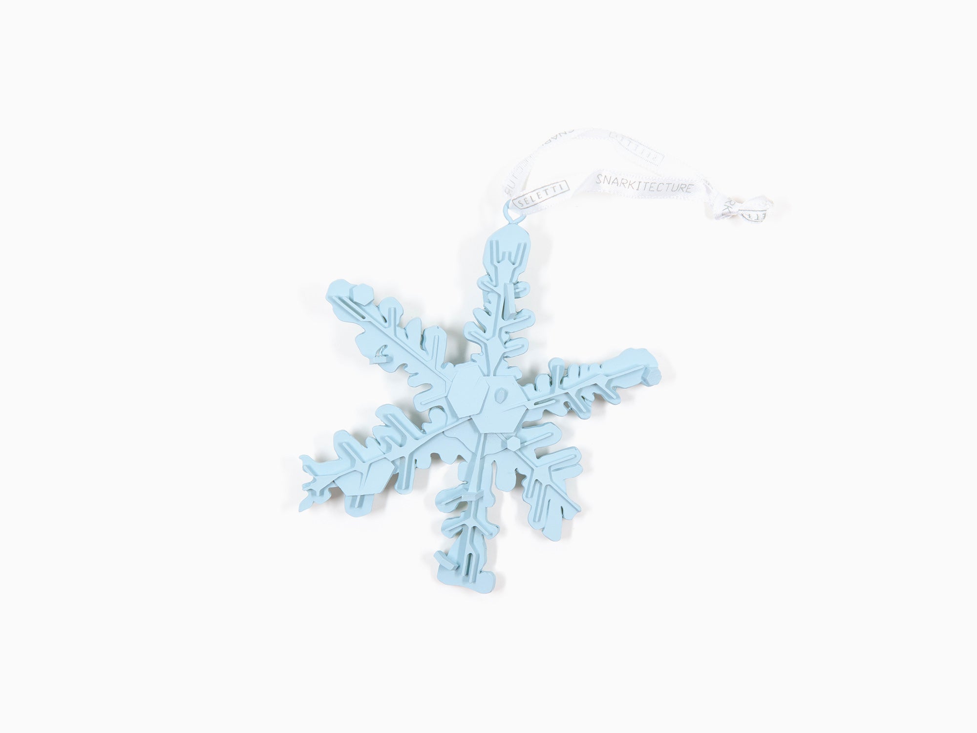 Snarkitecture x Seletti - Light Blue Snowflake - flocon (Christmas ornament)