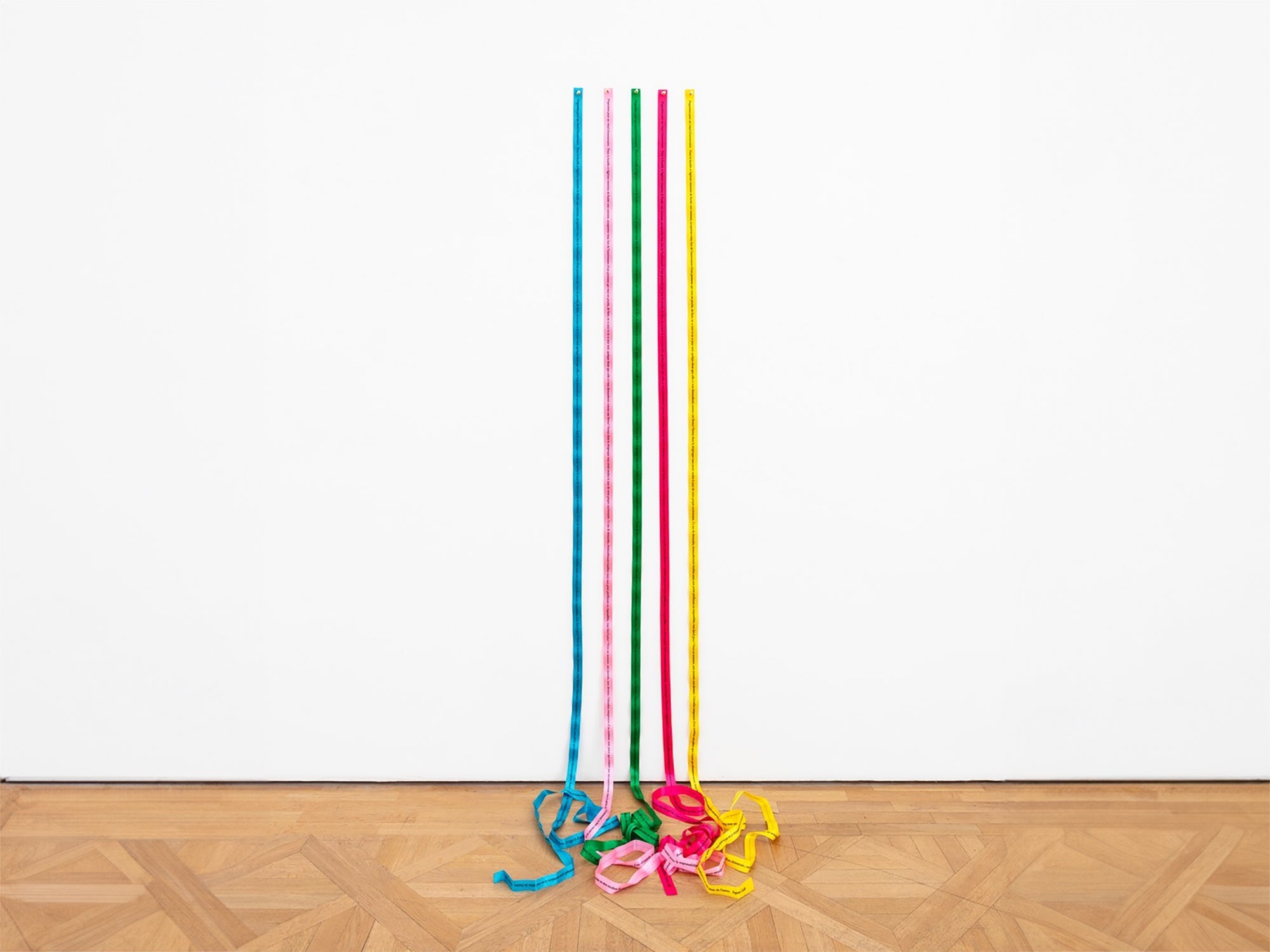 Sophie Calle - "Proposition pour un rituel d'anniversaire" ribbon - Yellow
