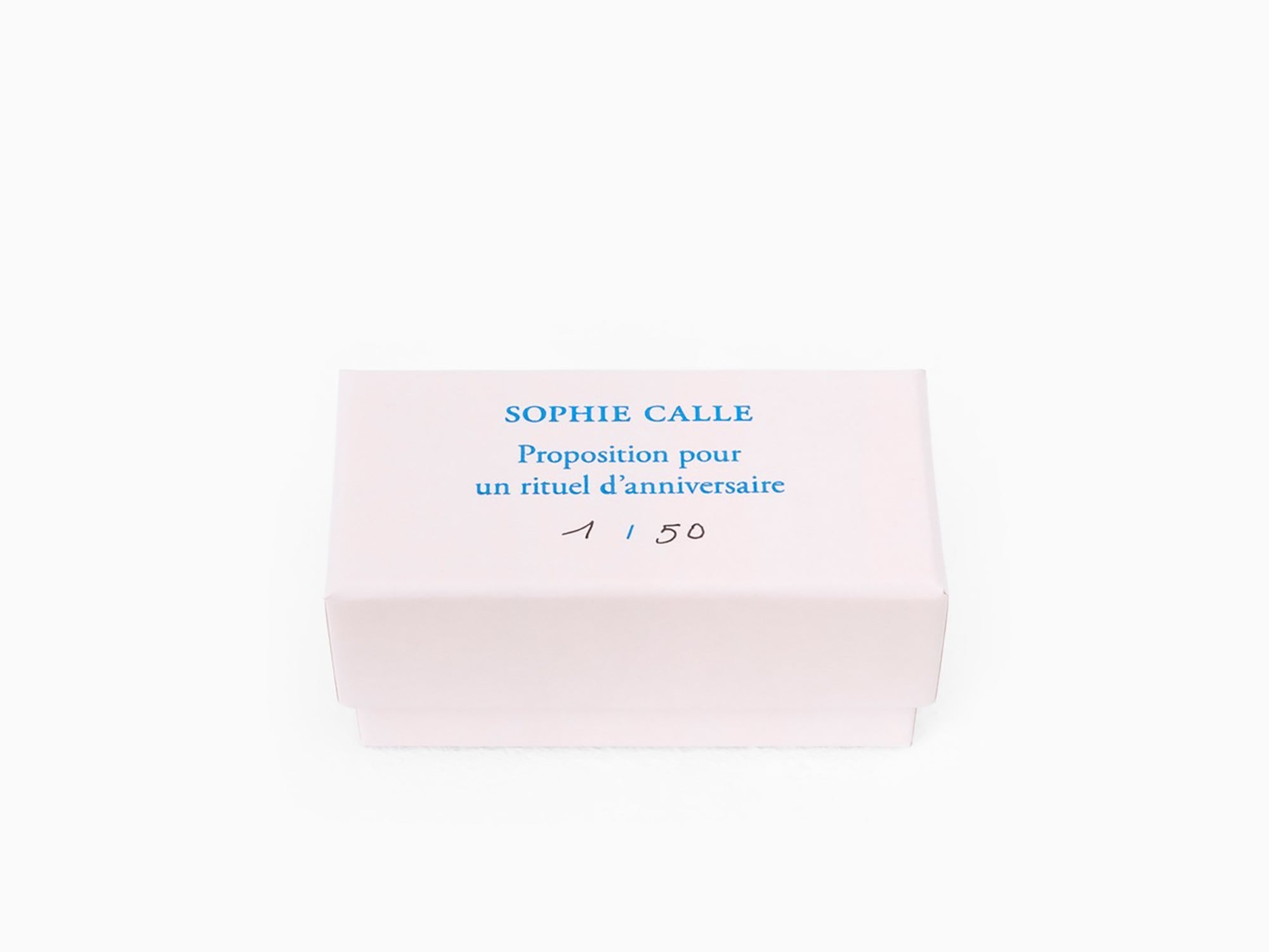 Sophie Calle - "Proposition pour un rituel d'anniversaire" ribbon - Blue