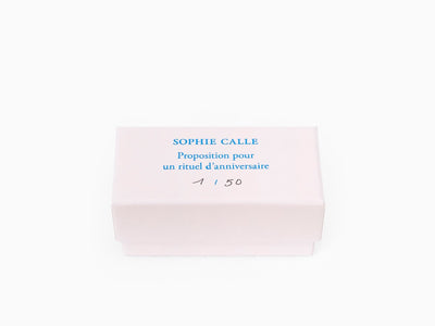 Sophie Calle - "Proposition pour un rituel d'anniversaire" ribbon - Blue