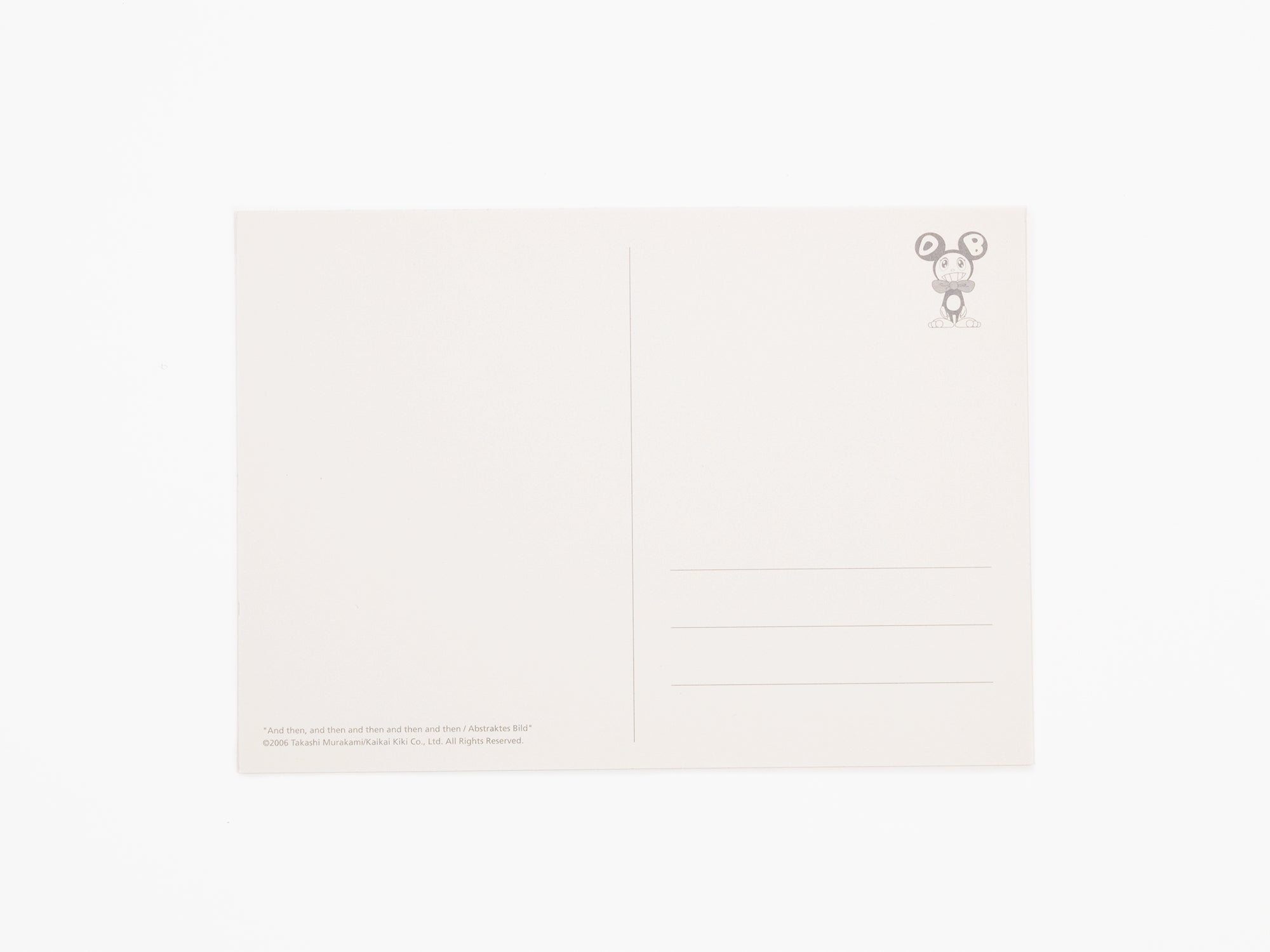 Takashi MURAKAMI - "And then" postcard