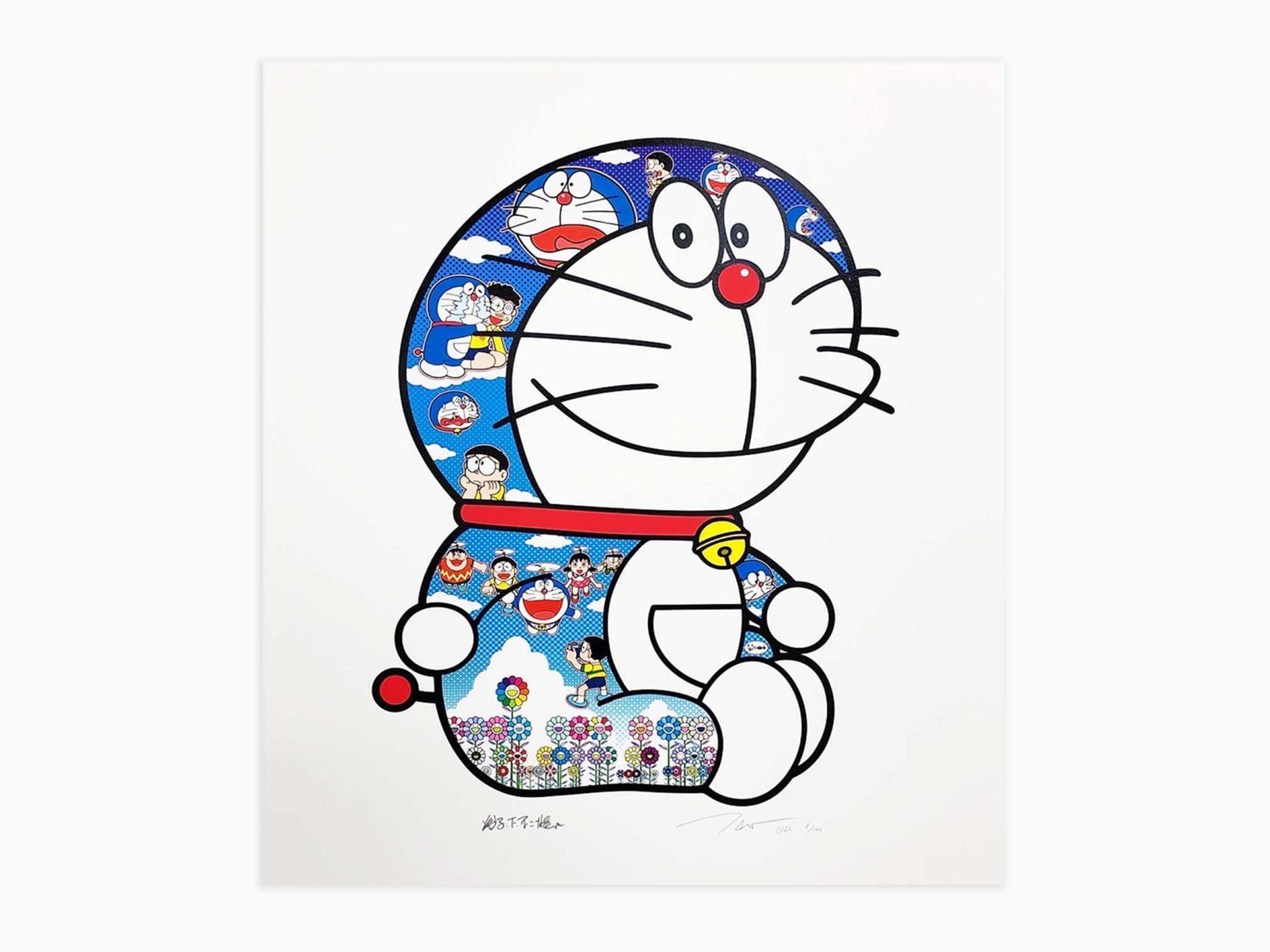 Takashi Murakami - Doraemon Sitting Up : Weeping Some, Laughing Some