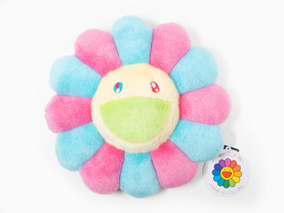 Takashi Murakami - Flower Cushion - 30 cm - Pink & Blue